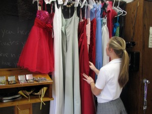 Religion teacher offers pageant gowns for Ring Dance, Senior Prom
