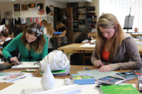 AP Studio students prepare collections for AP exam