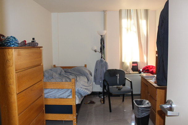 Each room for the dorm residents  is eqipped with a sink, bed, desk, and dresser.  Students have to be in their rooms by 10:00 p.m. on school nights and lights out is at 10:30 p.m.
