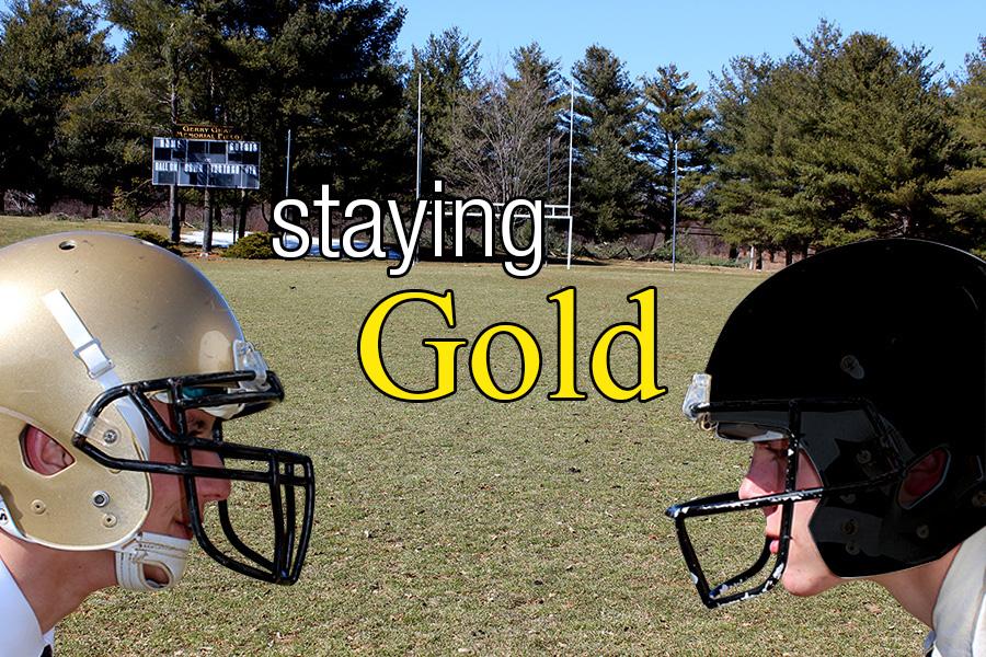 A golden tradition: football helmets spark controversy