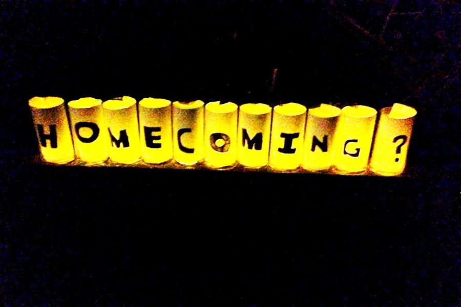 Junior John Perry set up candles for junior Alice Cumpston to ask her to homecoming. Cumpston was surprised when she got to the bottom of her driveway to this proposal.