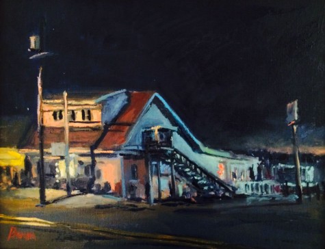  (painting) Baran's painting "Sunrise Over Bunky's" is an example of the plein air style. "Sunrise Over Bunky's" won Honorable Mention at the Solomons Plein Air Festival Sept. 20.