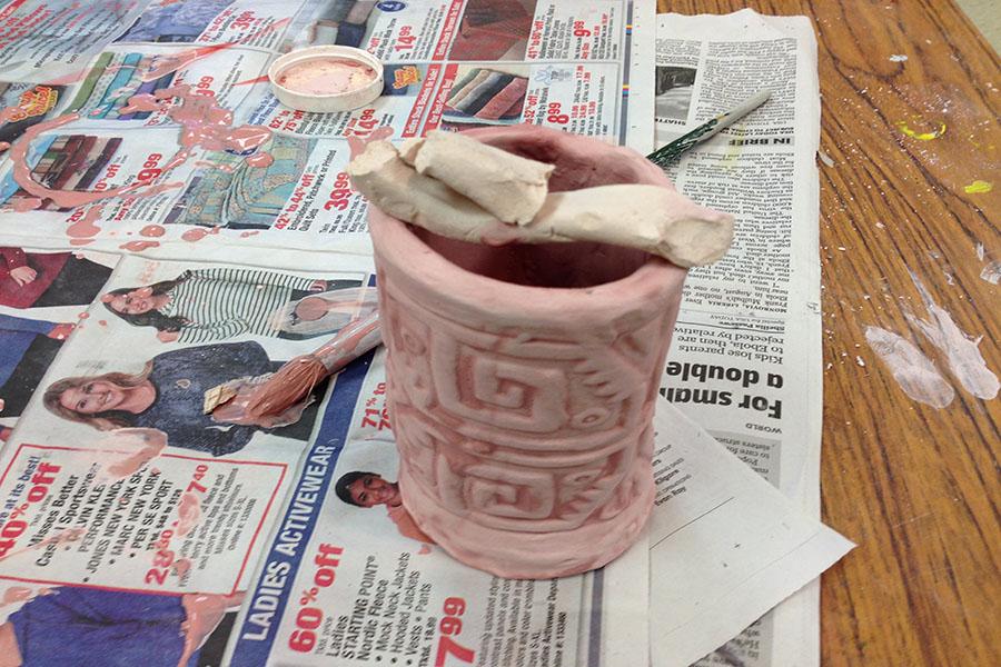 This was the attempt at my masterpiece. At clay club, your work probably wont end up as the disaster that mine was.