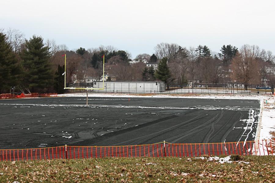 As of Jan. 29, the fields are waiting to have turf laid on them as soon as weather permits. Construction, which has been underway since Oct. 20, is projected to wrap up around the end of February.