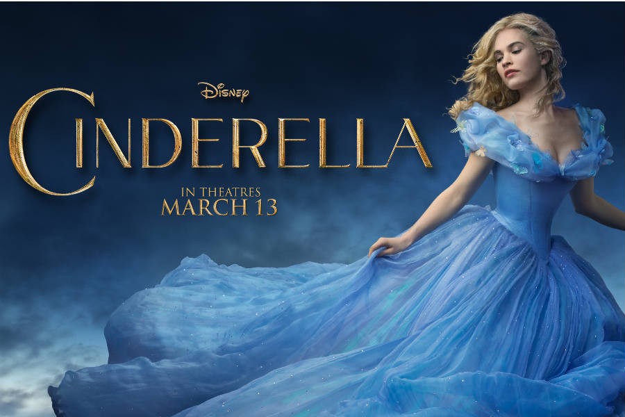 Above is the movie poster for Cinderella. It was released into theaters on Mar. 13.