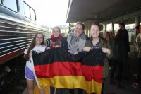 German exchange students arrive