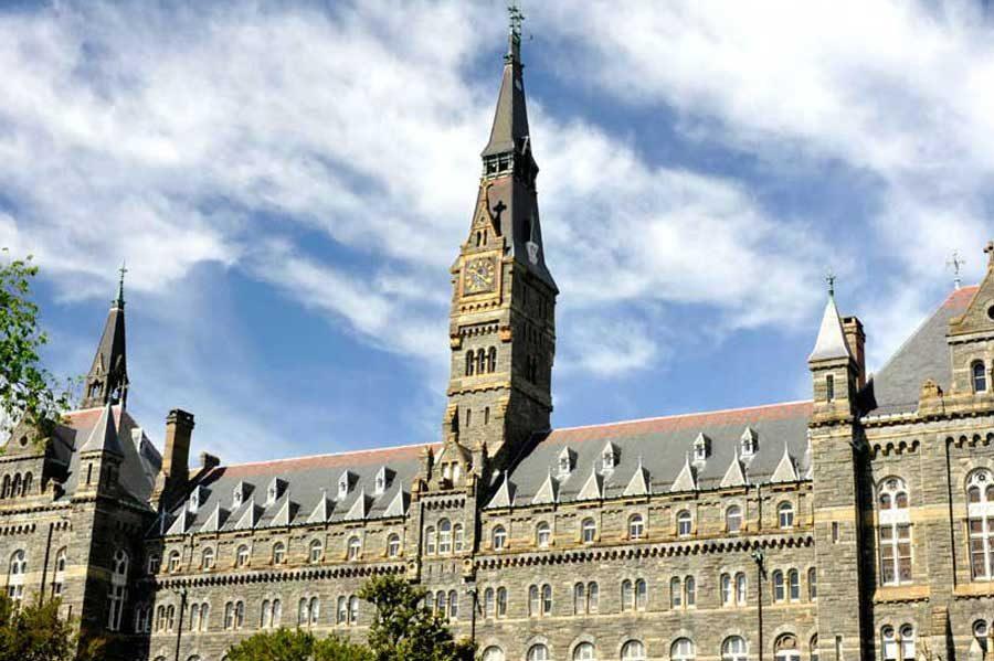 Named after Georgetown president serving from 1873 to 1882, Patrick F. Healy, Healy Hall stands on the Main Campus and houses academic and administrative offices.
