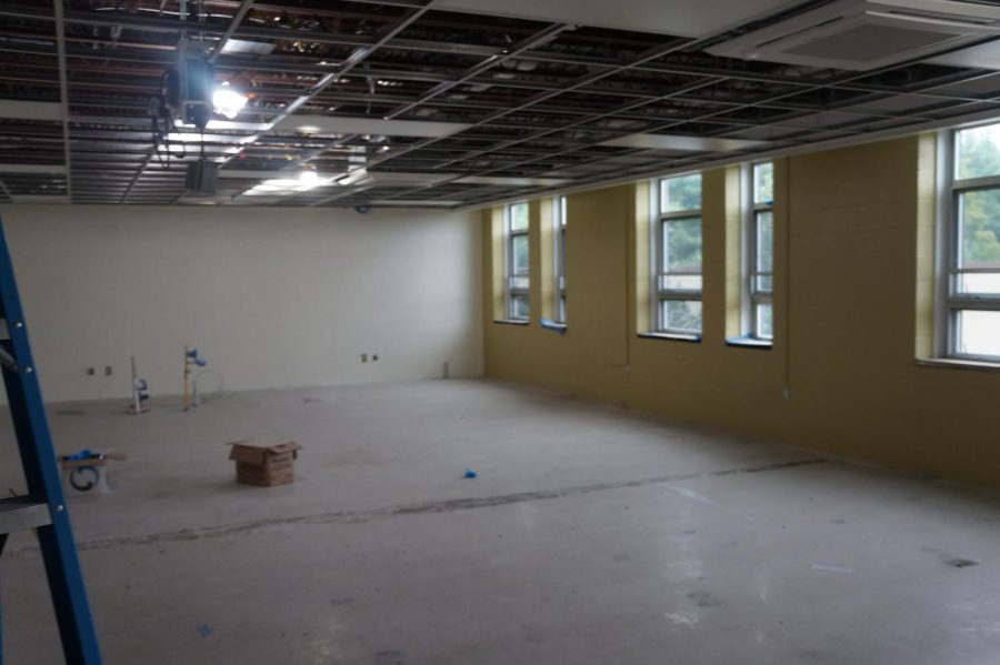 The Tale of the Tour: Areas of the building including auditorium and science wing continue renovations
